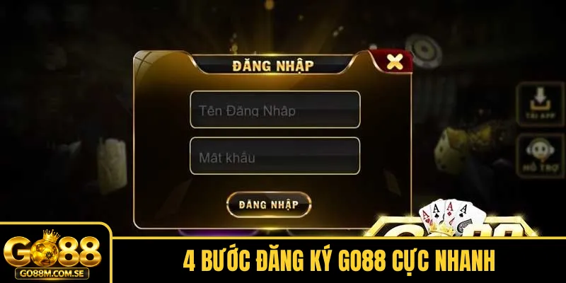 4 bước đăng ký Go88 cực nhanh