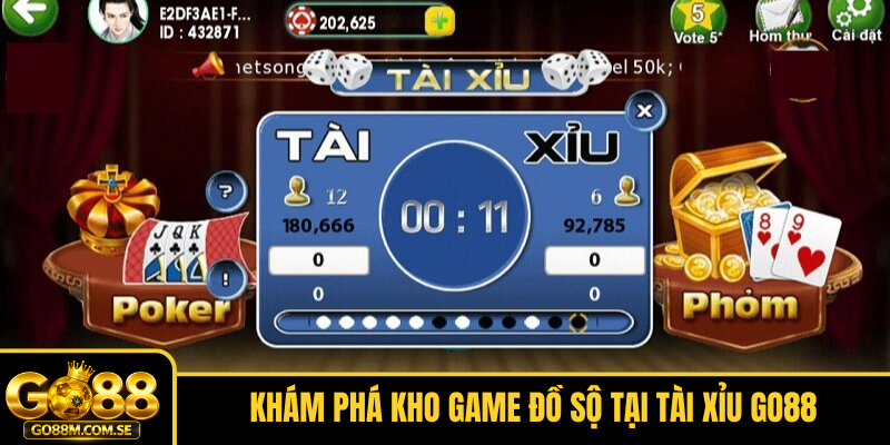 Khám phá kho game đồ sộ tại Tài Xỉu GO88